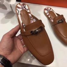 Hermes Oz Mule In Camarel Calfskin Leather Replica